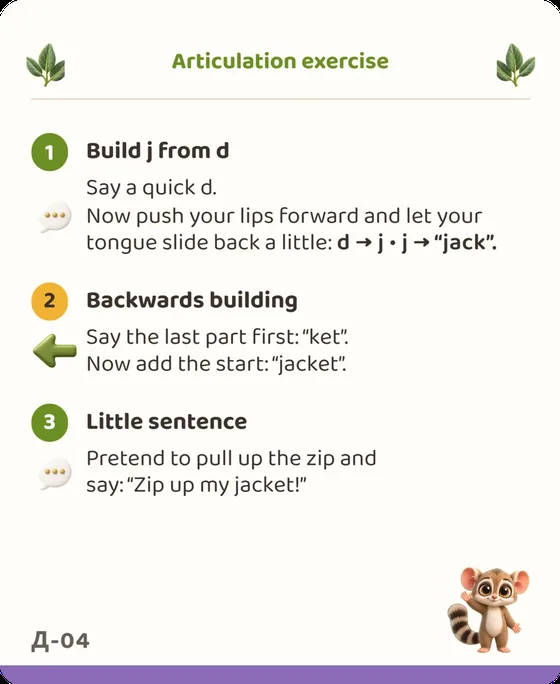 Word card, Back